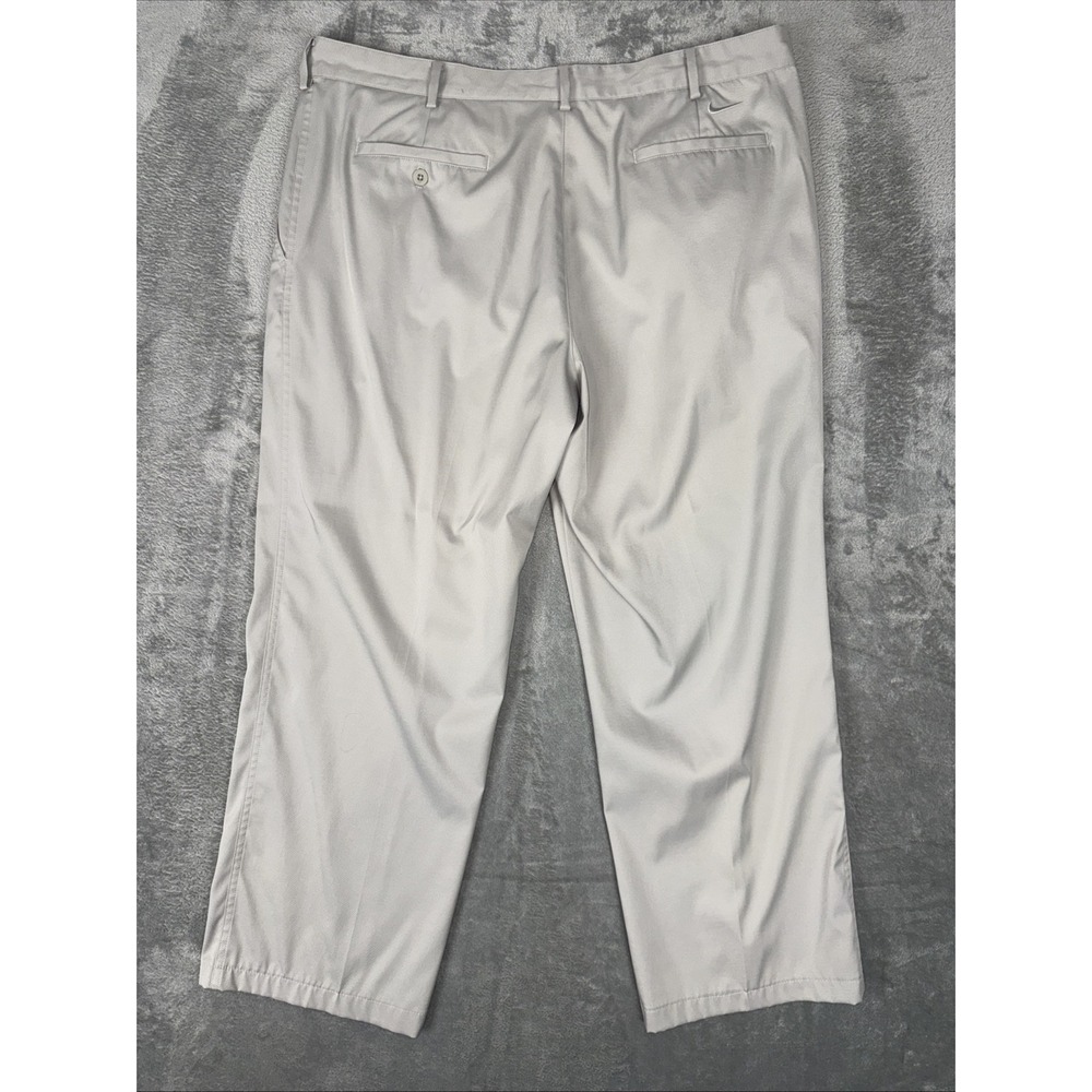 Nike Golf Pants Mens 38x30 Khaki‎ Tan Beige Dri Fit Slash Pocket - Picture 9 of 9